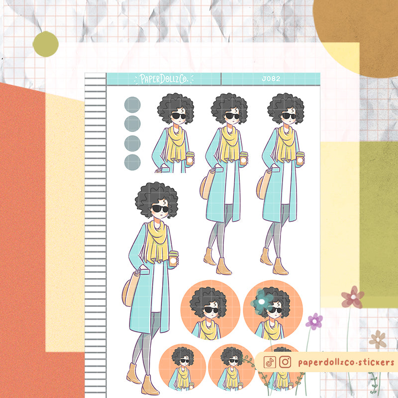 PaperDollzCo Street Fashion Planner Sticker | J082