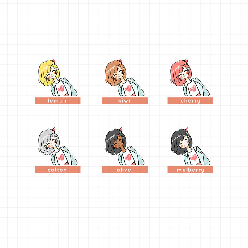 Travel Girl | Just Dolls Stickers | J100