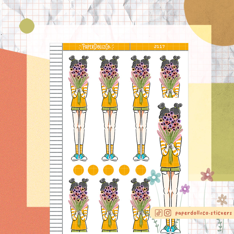 PaperDollzCo Pansy Planner Sticker | J117