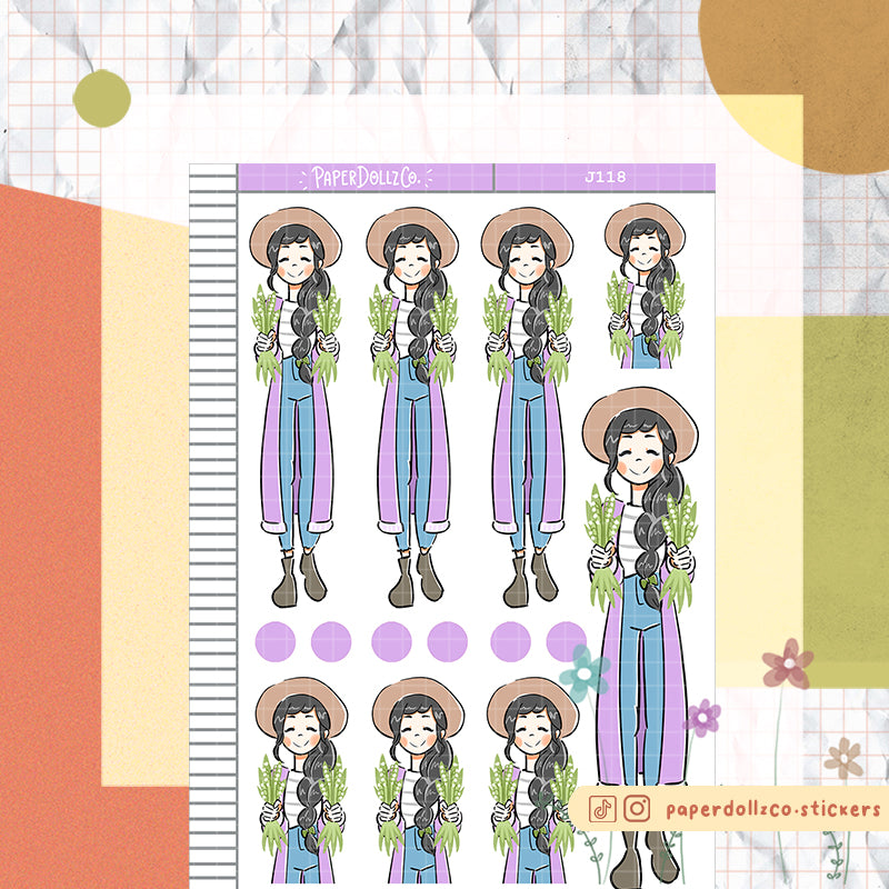 PaperDollzCo Lily of the Valley Planner Sticker | J118