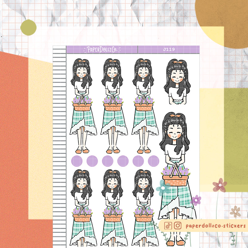 PaperDollzCo Lilac Planner Sticker | J119