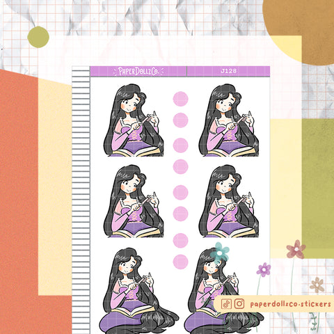 PaperDollzCo Enchanted Captive Princess Planner Sticker | J128