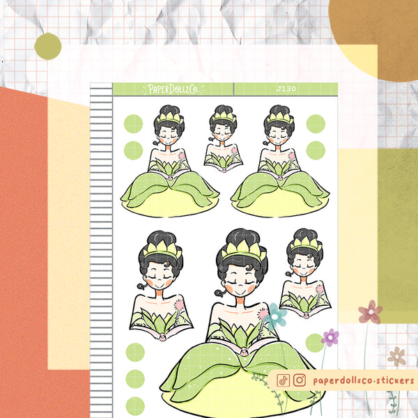 PaperDollzCo Waiting Princess Planner Sticker | J130