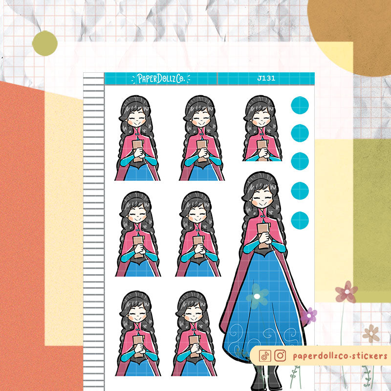 PaperDollzCo Crystallized Princess Planner Sticker | J131