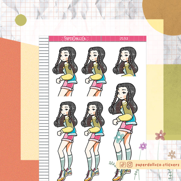 PaperDollzCo 90s Sneaker Game Just Dolls Planner Sticker | J152