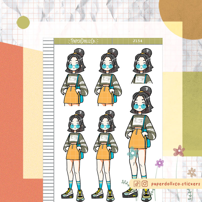 PaperDollzCo 90s Technology Just Dolls Planner Sticker | J154