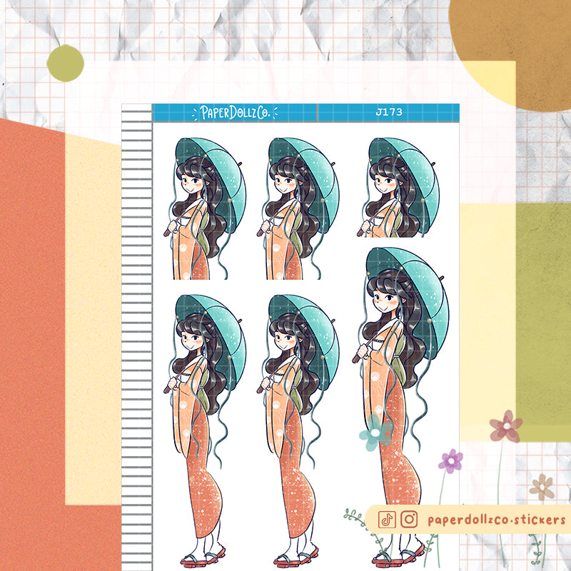 PaperDollzCo Kurage Planner Just Dolls Sticker | J173