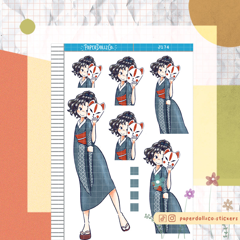 PaperDollzCo Nami Planner Just Dolls Sticker | J174