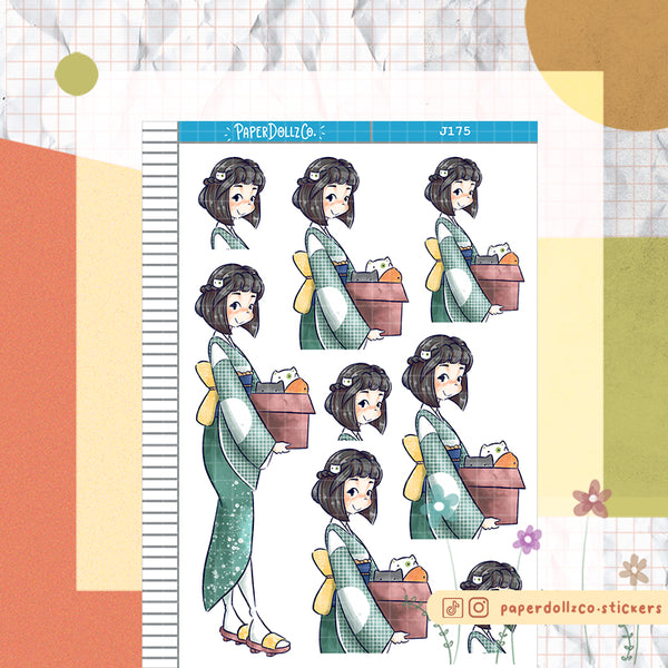 PaperDollzCo Neko Planner Just Dolls Sticker | J175