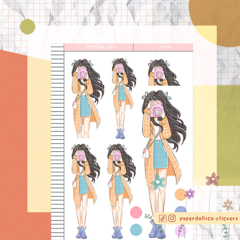 Windy Fall Planner Sticker | J198