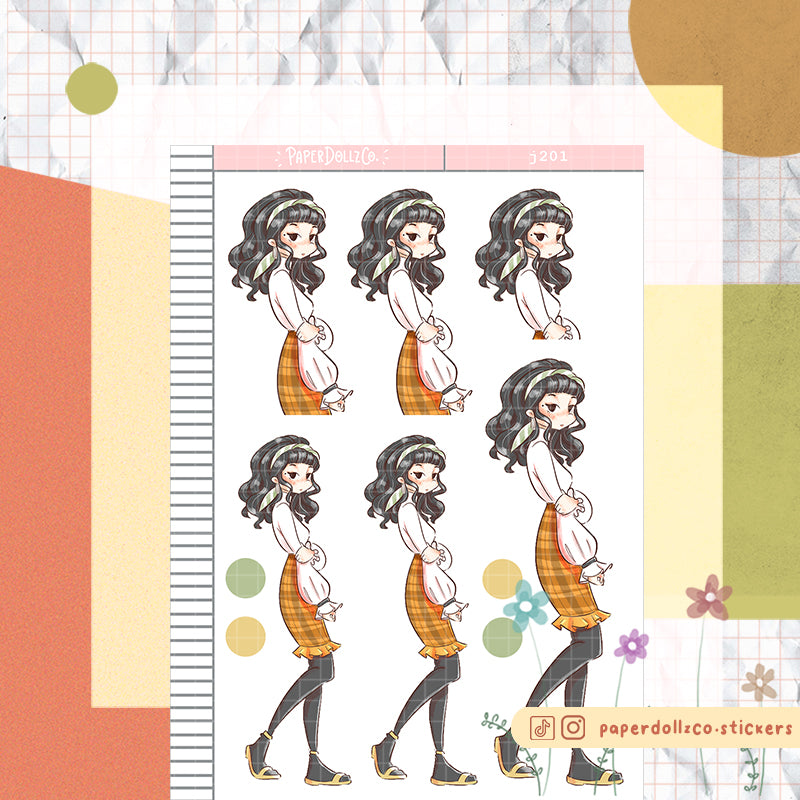 Blustery Fall Planner Sticker | J201
