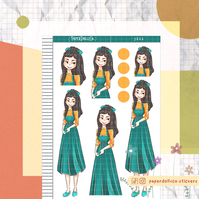 60s Crafty Planner Sticker | J211