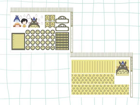 Cute Totoro Vertical Weekly Kit