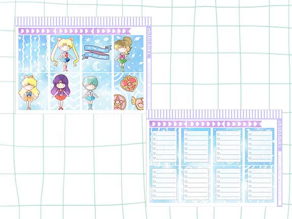 Cute Sailor Moon Vertical Weekly Kit