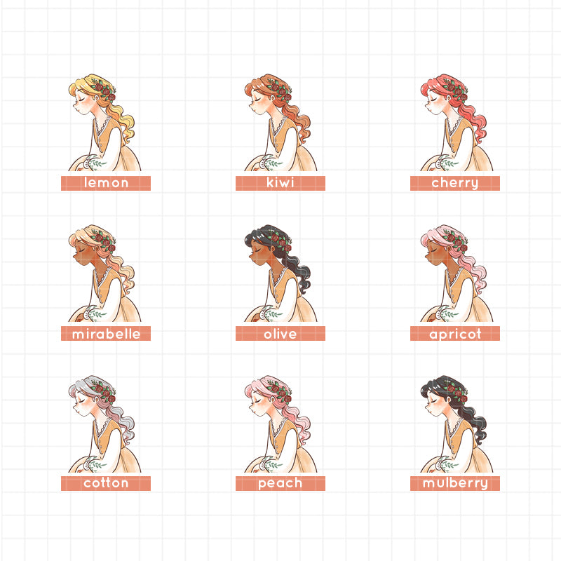 The Pretty Petal PaperDollzCo Planner Sticker Book | CB044