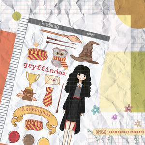 Gryffindor Collection PaperDollzCo Planner Sticker | C003