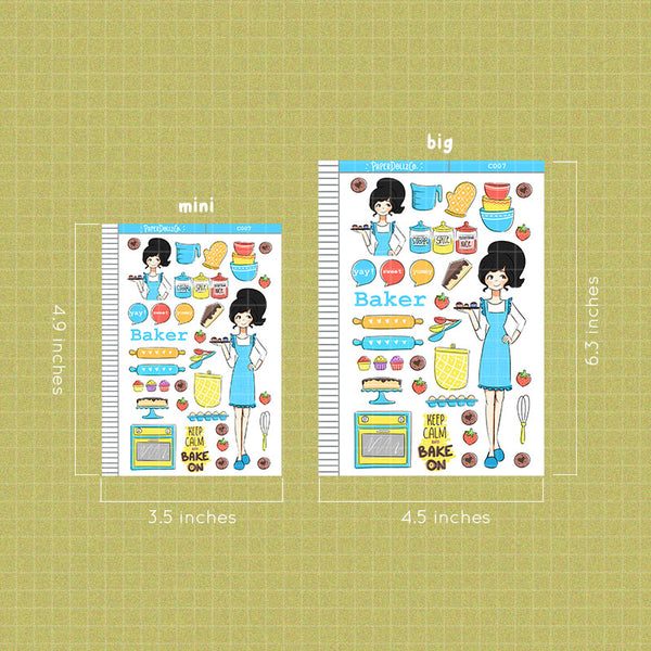 PaperDollzCo Baker Planner Sticker | C007a