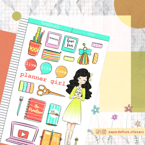 Girl Collections PaperDollzCo Planner Sticker | C010