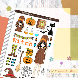 PaperDollzCo Halloween Planner Sticker | C014
