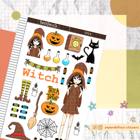 Halloween Collections PaperDollzCo Planner Sticker | C014