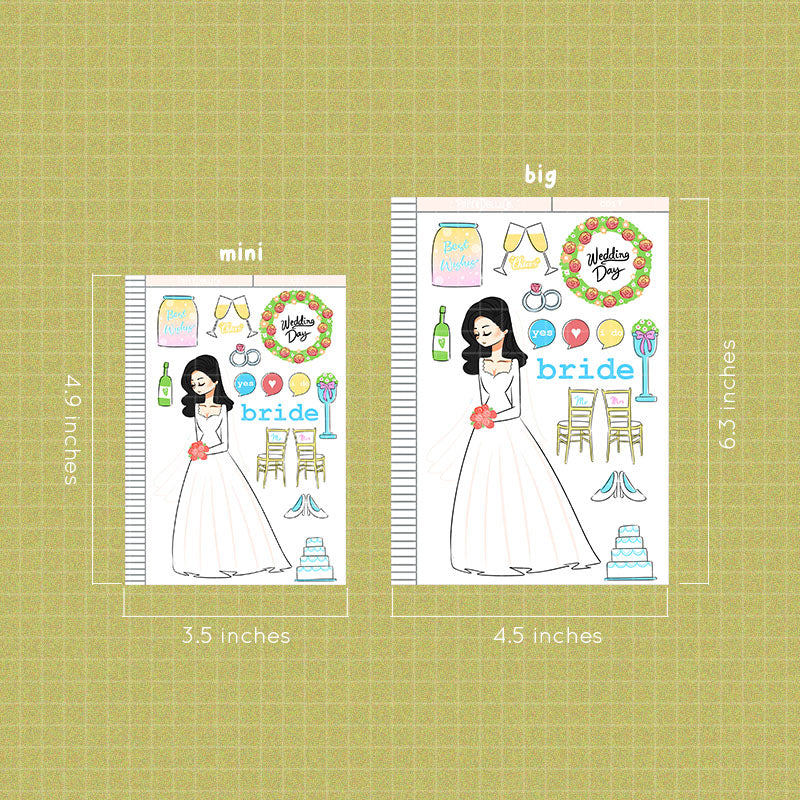 Bride Collections PaperDollzCo Planner Sticker | C017