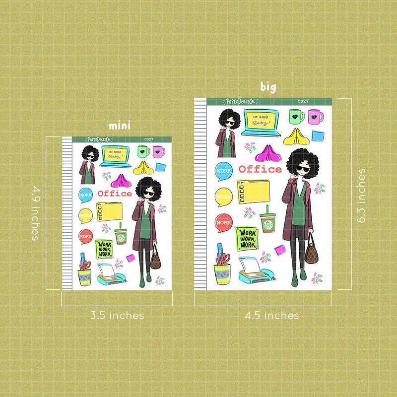 Office Collections PaperDollzCo Planner Sticker | C027