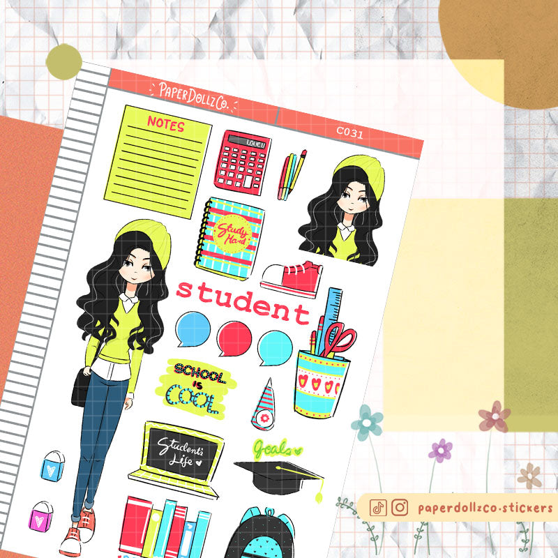 Student Collections PaperDollzCo Planner Sticker | C031