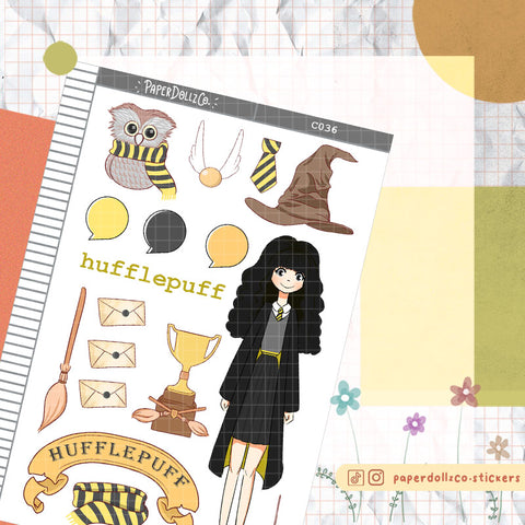 Hufflepuff Collections PaperDollzCo Planner Sticker | C036