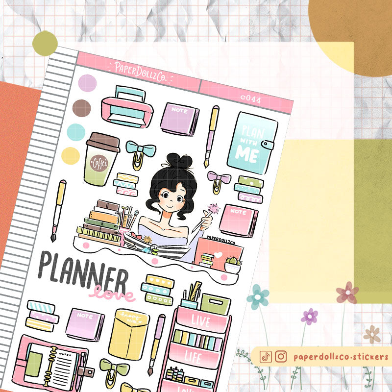 Planner Love Collections PaperDollzCo Planner Sticker | C044