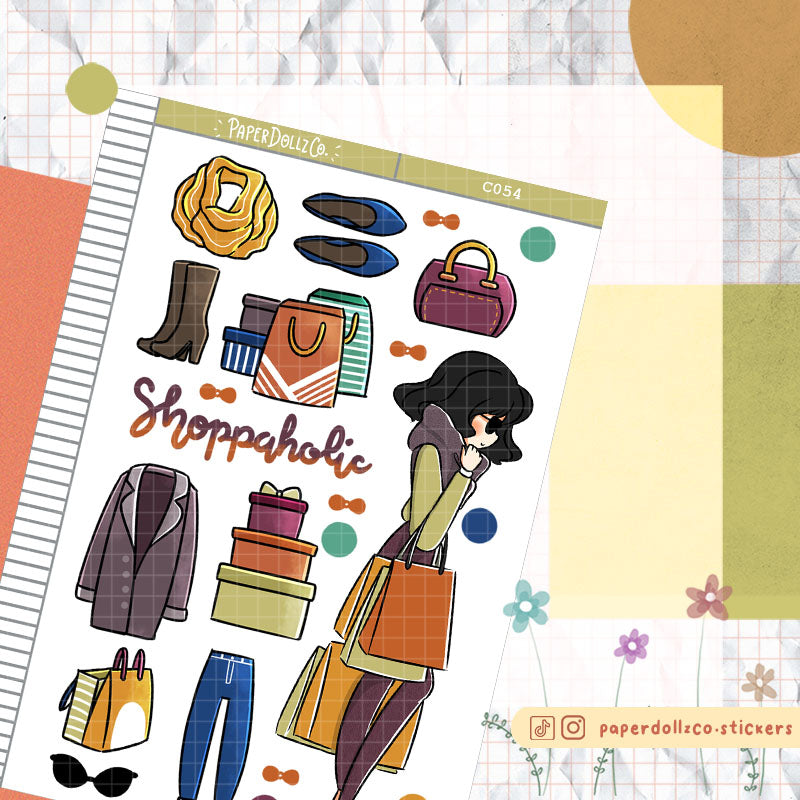 Shopping Collections PaperDollzCo Planner Sticker | C054