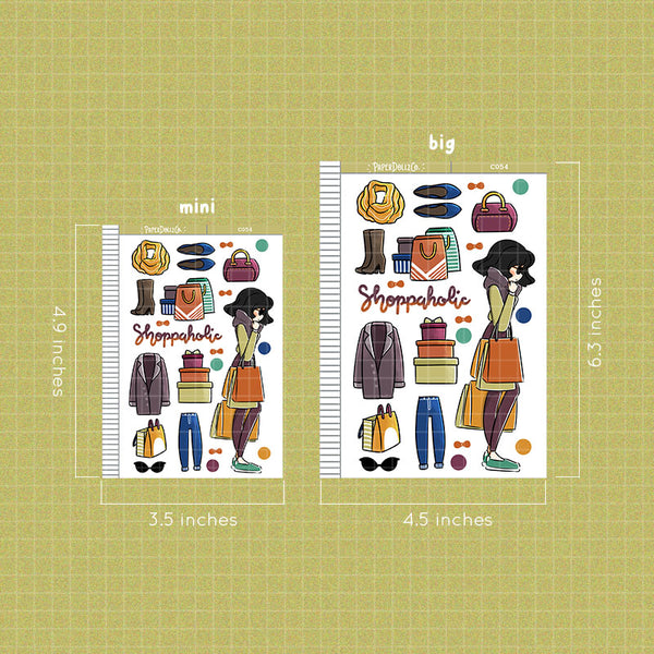 PaperDollzCo Shopping Planner Sticker | C054a