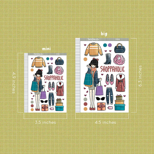 PaperDollzCo Shopping Planner Sticker | C054b