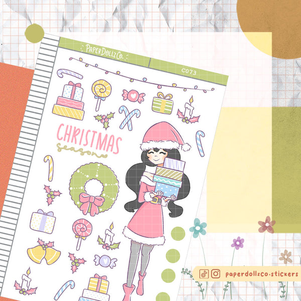 PaperDollzCo Christmas Season Planner Sticker | C073