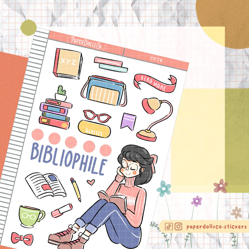 PaperDollzCo Bibliophile Planner Sticker | C076