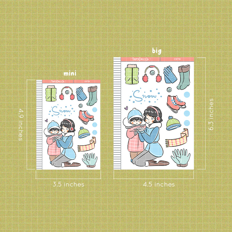 Snow Collections PaperDollzCo Planner Sticker | C079