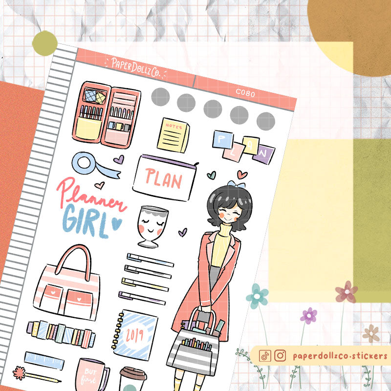 Planner Girl Collections PaperDollzCo Planner Sticker | C080