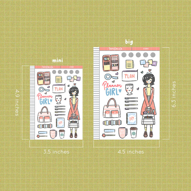 Planner Girl Collections PaperDollzCo Planner Sticker | C080