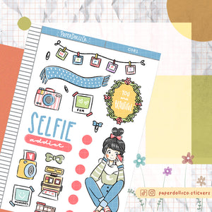 PaperDollzCo Selfie Addict Planner Sticker | C081