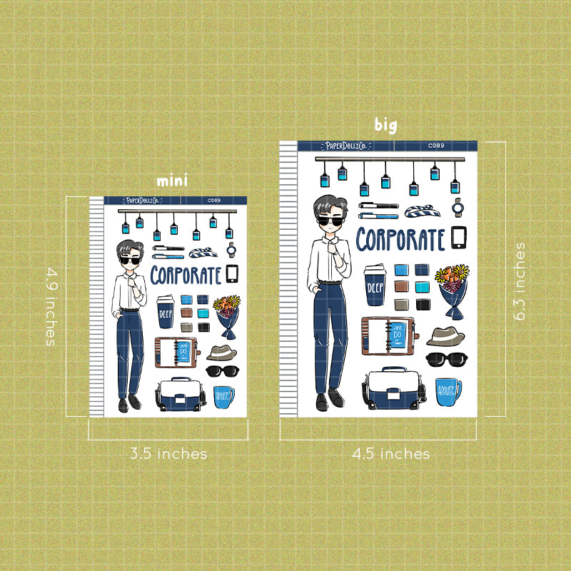 Corporate Collections PaperDollzCo Planner Sticker | C089