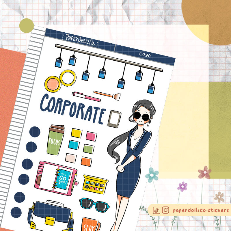 Corporate Collections PaperDollzCo Planner Sticker | C090