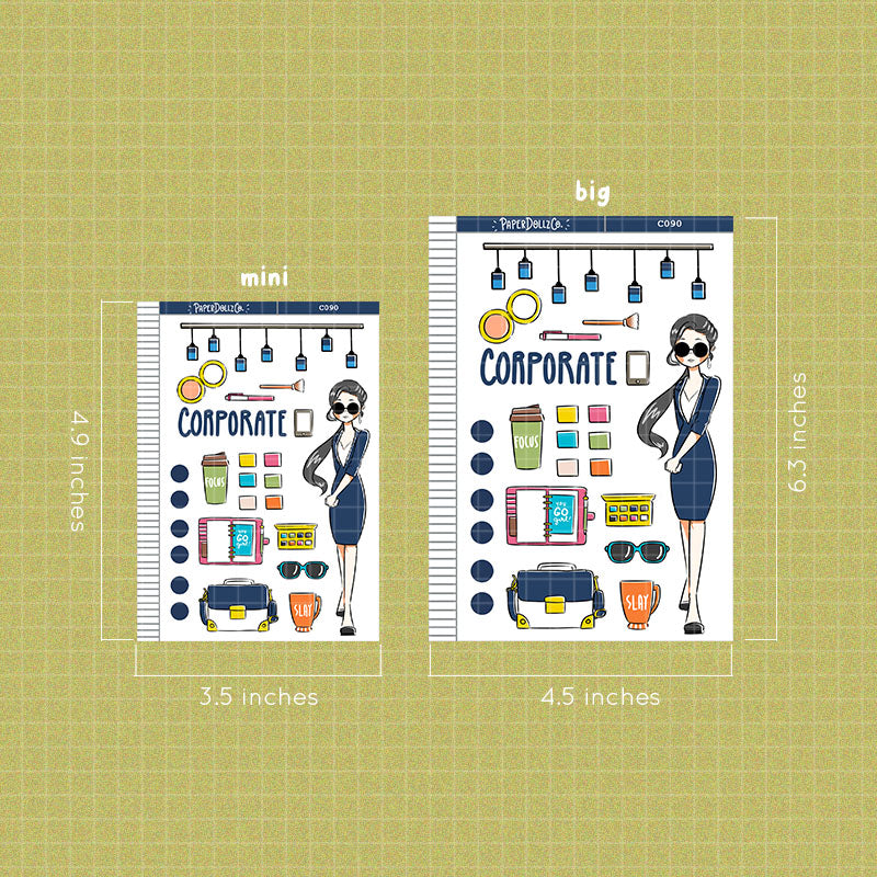 Corporate Collections PaperDollzCo Planner Sticker | C090