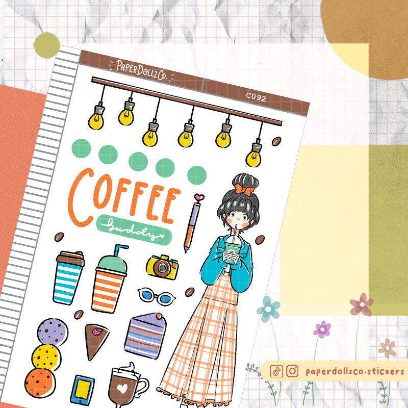 Coffee Buddy Collections PaperDollzCo Planner Sticker | C092