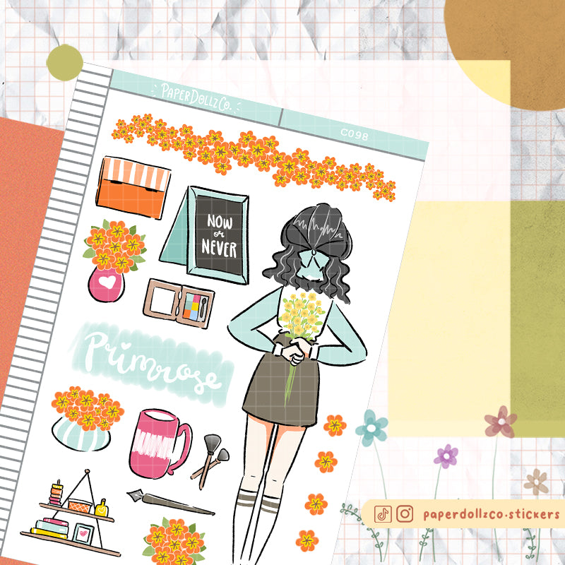 Primrose Collections PaperDollzCo Planner Sticker | C098