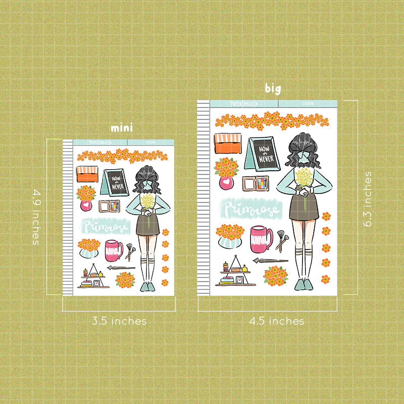 Primrose Collections PaperDollzCo Planner Sticker | C098