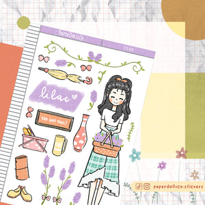 PaperDollzCo Lilac Planner Sticker | C102