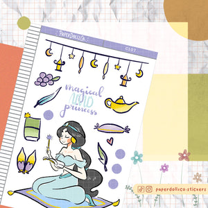 PaperDollzCo Magical Arab Princess  Planner Sticker | C107