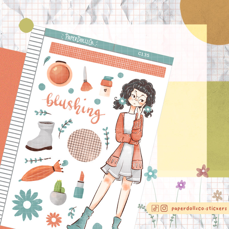 PaperDollzCo Blushing Spring Planner Sticker | C135