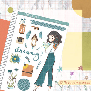 PaperDollzCo Dreamy Spring Planner Sticker | C139
