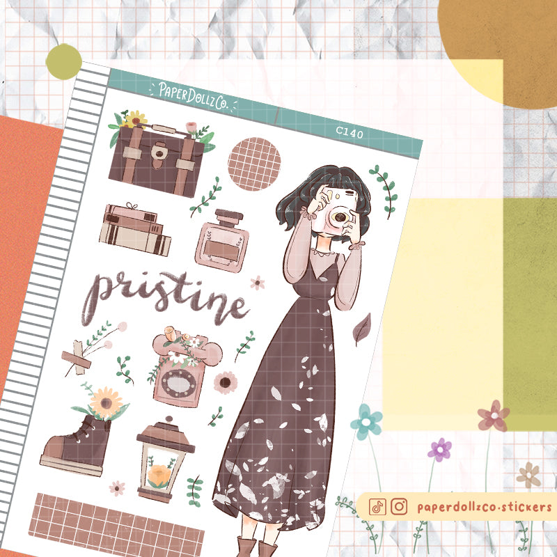 Pristine Spring Collections PaperDollzCo Planner Sticker | C140