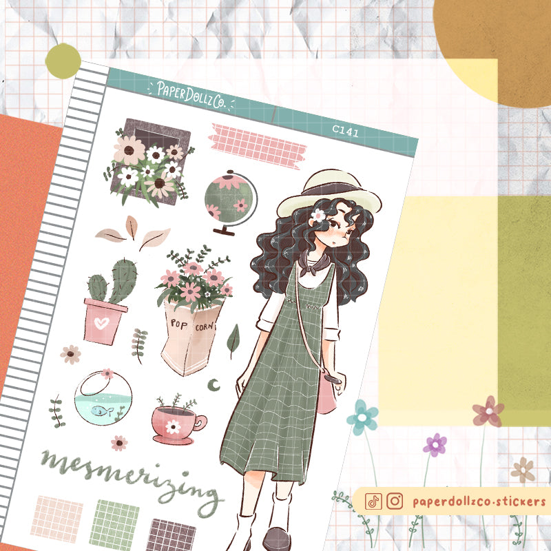 Mesmerizing Spring Collections PaperDollzCo Planner Sticker | C141